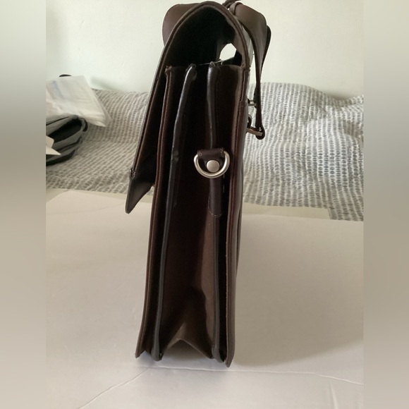 CutterBuck brown leather briefcase BRAND NEW - Picture 9 of 11